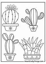 Iheartcraftythings Cacti sketch template