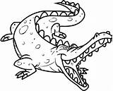 Crocodile Coloring Pages Printable Print Kids Cartoon sketch template