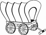 Wagons Stagecoach Clipartmag Pioneer sketch template