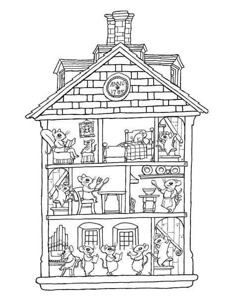 house coloring pages  kidsjpg