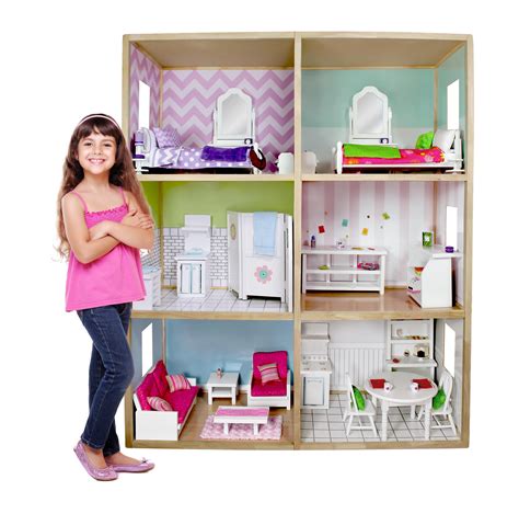 amazoncom  girls dollhouse   dolls modern home style