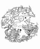 Totoro Neighbor Getdrawings sketch template