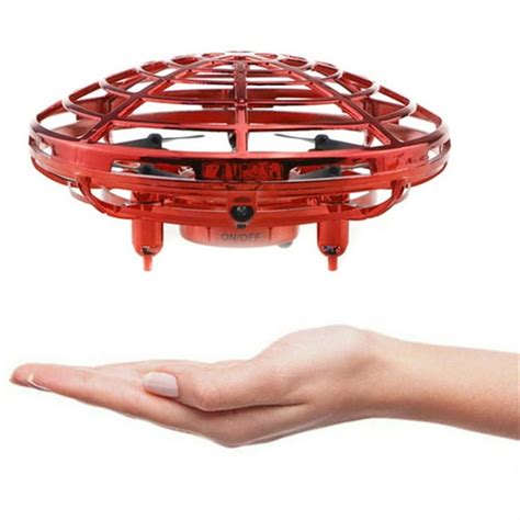 drone zone mini ufo hand controlled quadcopter red walmartcom walmartcom