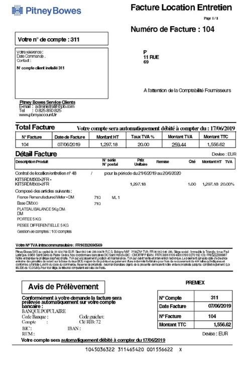 comprendre votre facture de location entretien