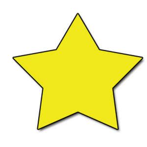 clipart picture   bright yellow star  clip art star