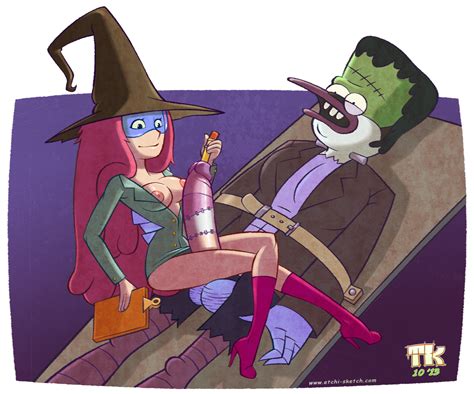 1226933 adventure time frankenstein s monster halloween mordecai princess bubblegum regular show