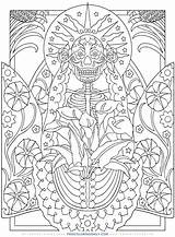 Coloring Pages Dover Muerte Ashley Creative Book Books Folk Adult Haven Publications Welcome Dead Skull Mandala Devil Angel Doverpublications Santa sketch template