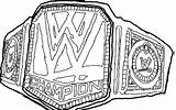 Wwe Belt Drawing Coloring Silhouette Pages Paintingvalley sketch template
