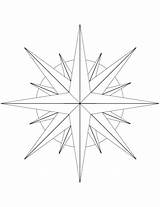 Compass Rose Point 16 Star Coloring Drawing Printable Pages Rating Icon Windrose Brosen Getdrawings Categories Printabletemplates sketch template