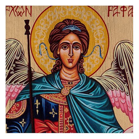 st raphael  archangel icon hand painted  romania  sales  holyartcom