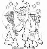 Krampus Coloring Pages Clipart Template sketch template