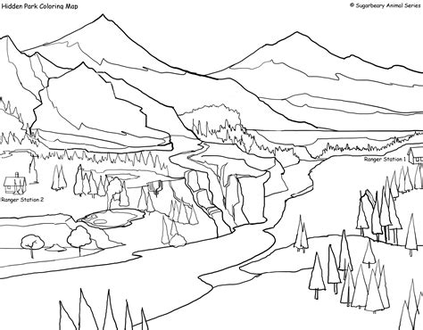 national park coloring pages  getdrawings