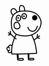 Peppa Pig Suzy Iluminar Suzie Imprimir Adornar Amigos Dibujode Recortar Paracolorear Divyajanani sketch template