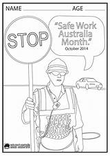 Safety Work Contest Coloring Pages Template sketch template
