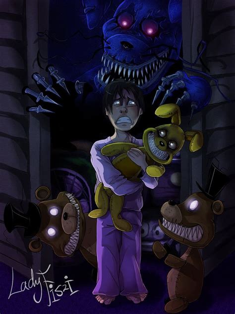 five nights at freddy s fanart the purple guy and withered bonnie it doesn t as good as it was