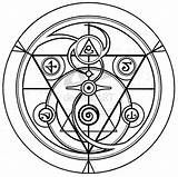 Alchemy Alchemist Glyphs Magick Array Geometri Helig sketch template