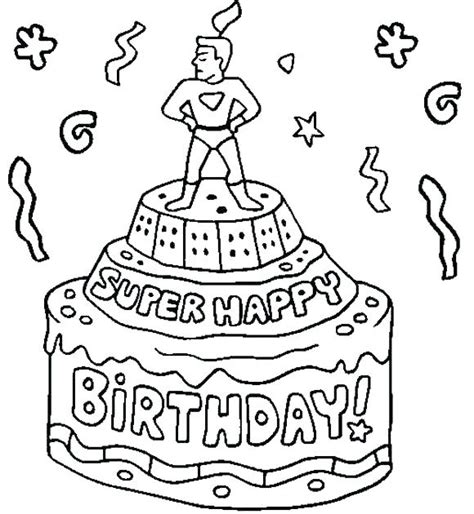 funny happy birthday coloring pages  getcoloringscom