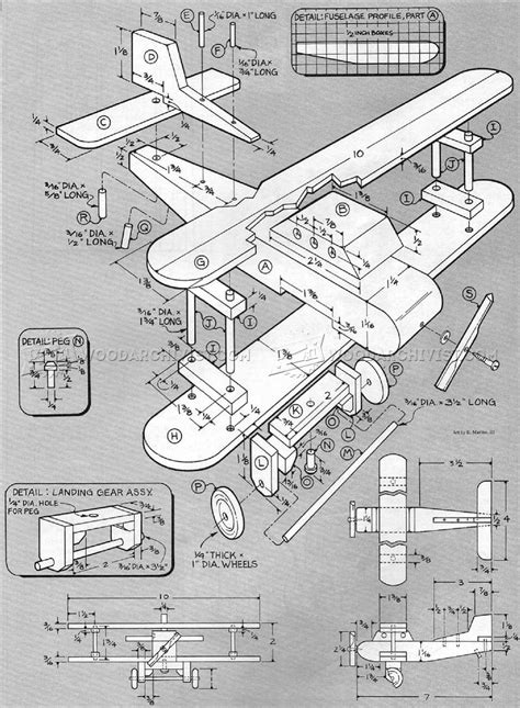 wooden biplane plans woodarchivist