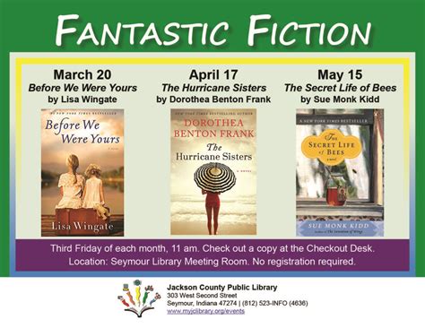 fantastic fiction for april jackson county public library