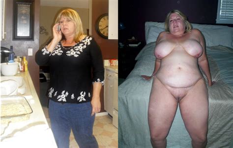 bbw wife marie dressed undressed before after mature porn photo