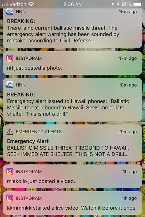warning of ballistic missile inbound to hawaii a false alarm world