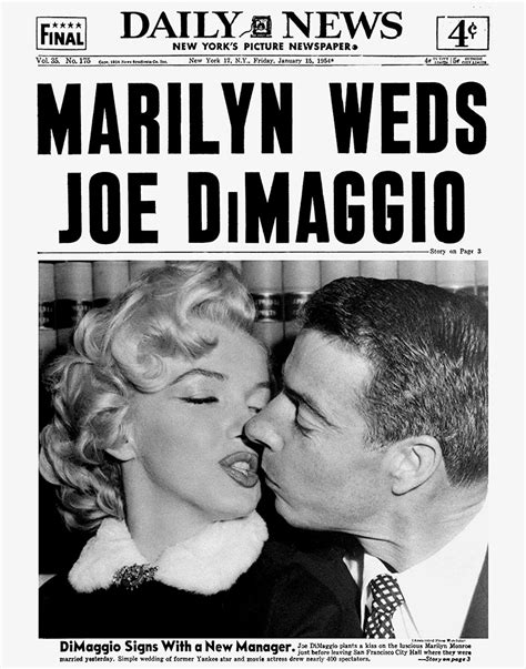 The 60th Anniversary Of Marilyn Monroe And Joe Dimaggio S Wedding See