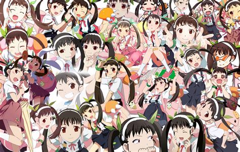 wallpaper monogatari series anime girls white skin