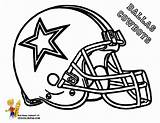 Coloring Pages Cowboys Dallas Football Nfl Helmet Print sketch template