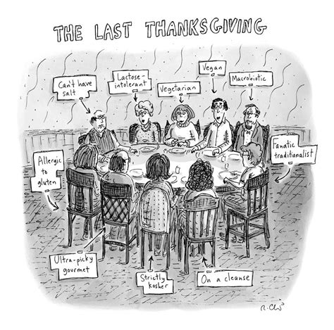 The Last Thanksgiving Drawing By Roz Chast Fine Art America