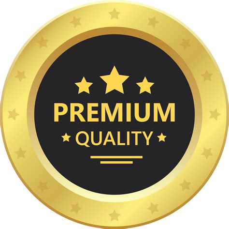 premium quality golden emblem clipart design illustration  png