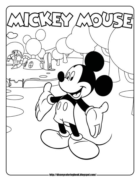 mickey mouse clubhouse   disney coloring sheets fantasy coloring pages
