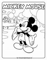 Mickey Mouse Coloring Disney Clubhouse Sheets Pages Color Printable Kids Club Print House Printables Cartoon sketch template