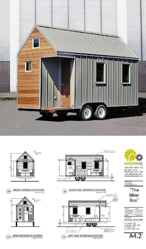 tiny house plans  wheels  evler