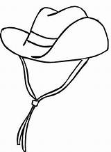 Cowboy Hat Coloring Pages Hats Drawing Cowgirl Outline Clipart Cartoon Cliparts Color Clip Print Printable Boots Boot Colouring Kids Library sketch template