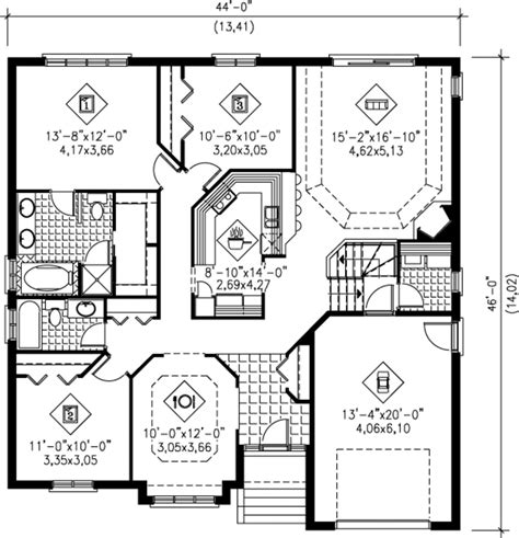 popular  sq ft house plans  basement popular concept