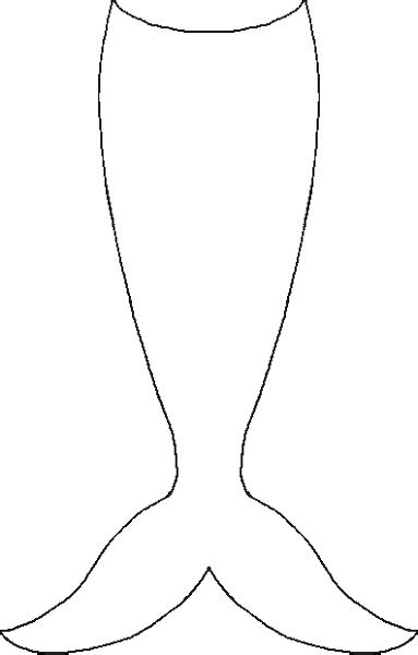 simple mermaid tail coloring page  worksheets mermaid coloring