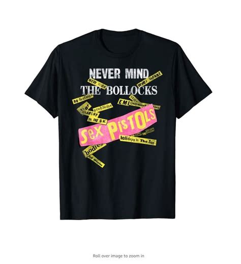 Mens Sex Pistols Official Never Mind The Bollocks Tabs T Shirt Rock