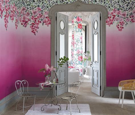 Trailing Rose Panel By Designers Guild Peony Wallpaper