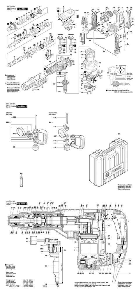 bosch jackhammer parts diagram images  diagram images