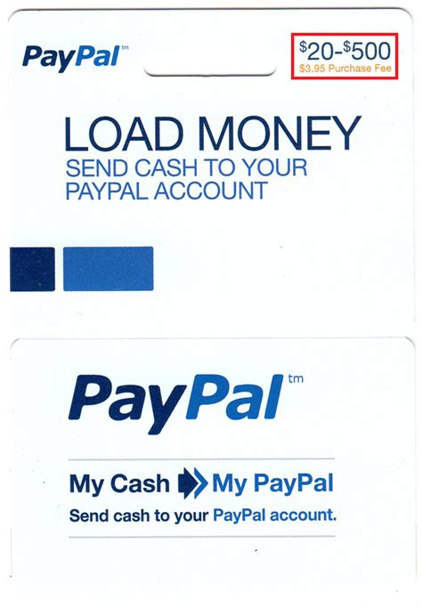 load paypal  cash cards   paypal account