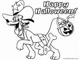 Coloring4free Coloring Halloween Happy Pages Pluto Related Posts sketch template