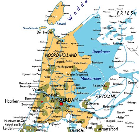 map  noord holland  netherlands