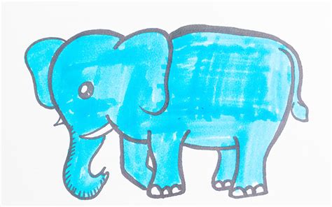 draw  color  elephant   draw findpeacom