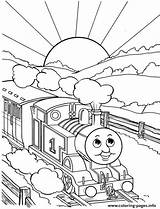 Coloring Train Tank Engine Thomas Pages Printable sketch template