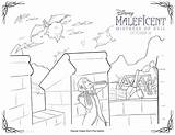 Maleficent Sheets Hiding sketch template