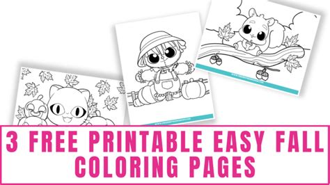 printable easy fall coloring pages freebie finding mom