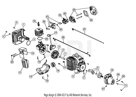 mtd  adzc adzc  parts diagram  engine assembly