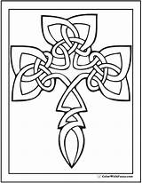 Celtic Coloring Pages Knot Shamrock Color Cross Printable Irish Ireland Colorwithfuzzy Scottish Symbol Adult Colouring Sheets Designs Bestcoloringpagesforkids Kids Geometric sketch template