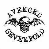 Sevenfold Avenged Cricut Decals Wallpapersafari Konten Lanjut sketch template