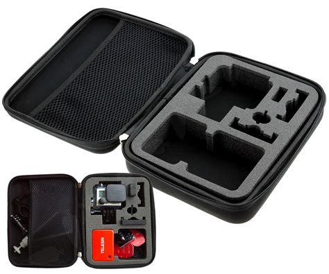 easy carry travel storage protective case fit gopro camera hero  wires computing